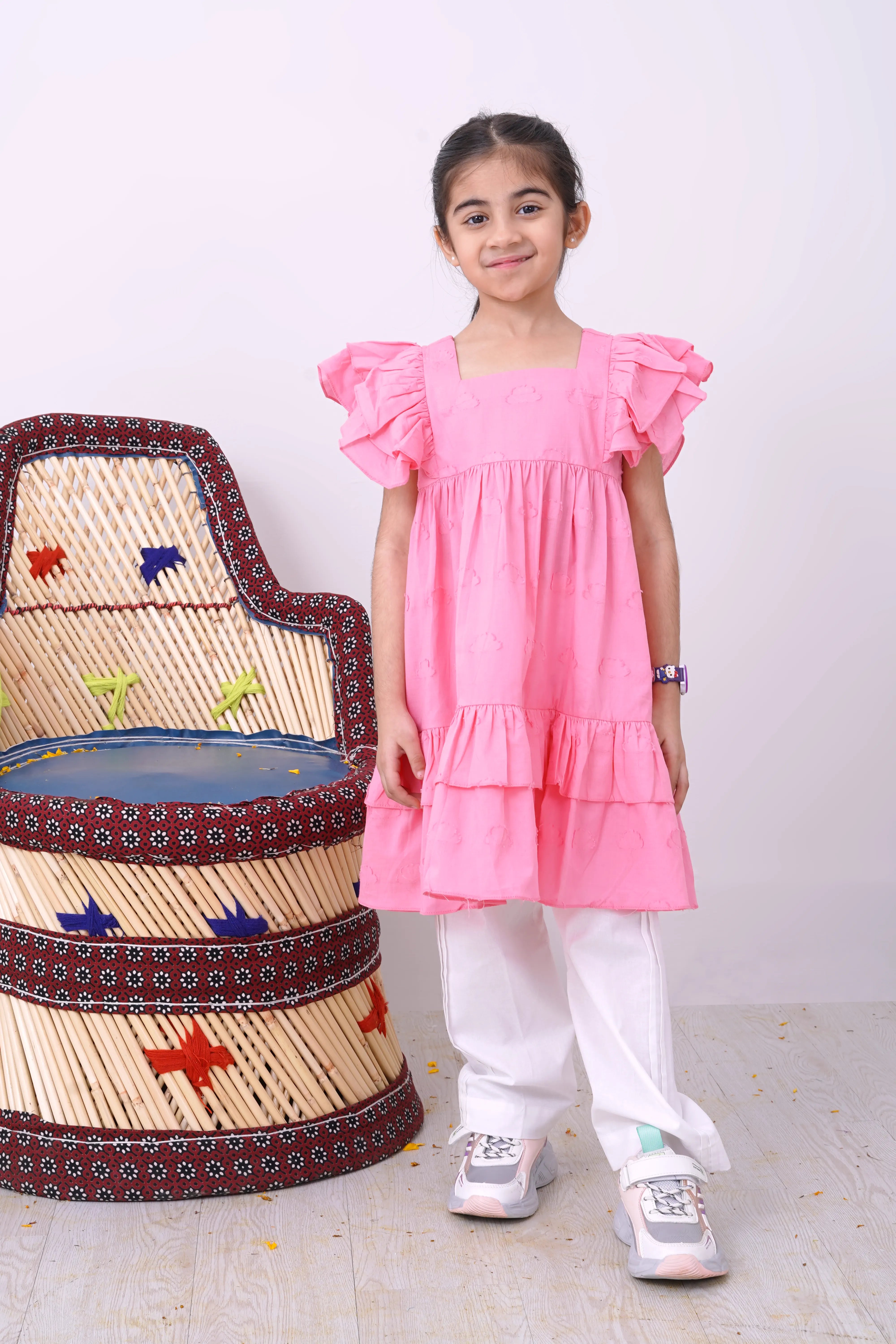 EMB JACQUARD FROCK