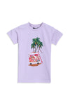 Girls Graphic T-Shirt GT24#22 - Purple