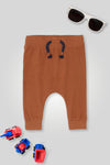 Boys Branded Graphic Trouser - Brown