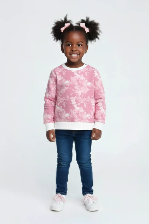Girls Branded Tie And dye Sweatshirt