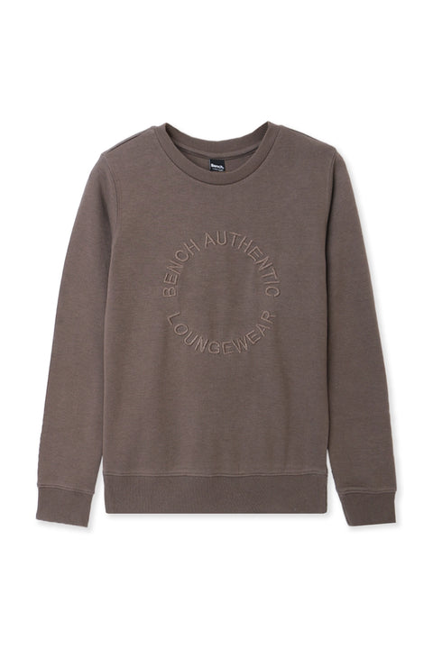 Women Branded Embellish Sweatshirt - Brown