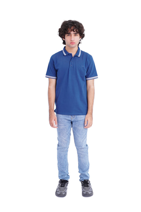 Jacquard Collar Polo