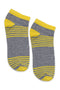 Men's Ankle Socks - Yellow & Grey