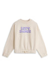 Girls Branded Graphic Sweatshirt - Off White