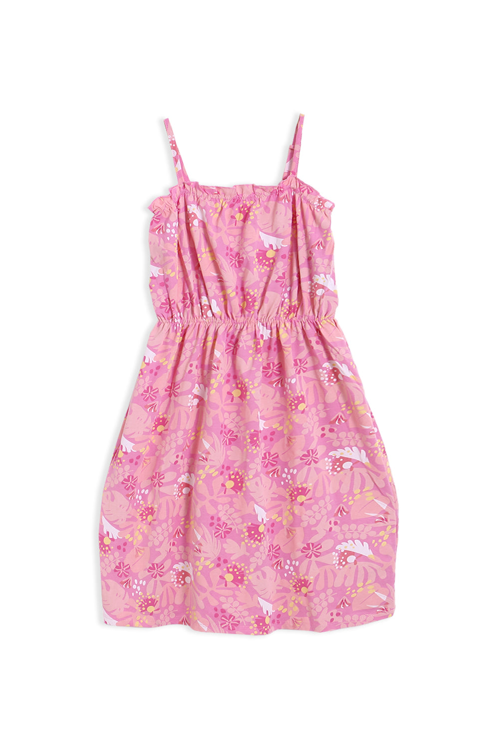 Girls Branded Graphic Romper - Pink