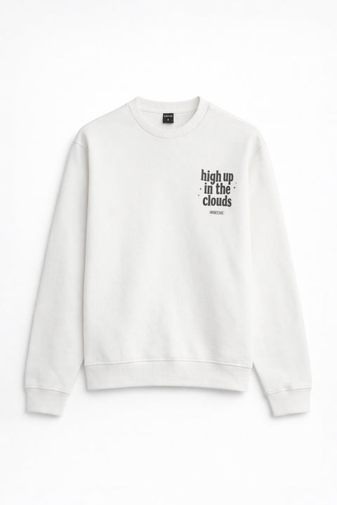 Men Branded Graphic Sweatshirt - White