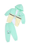 Girls Graphic 3-Piece Suit 12460 - Green