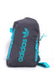 Single Shoulder Strip Pouch Bag - Neon Blue