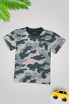 Boys Branded Graphic T-Shirt - Camouflage