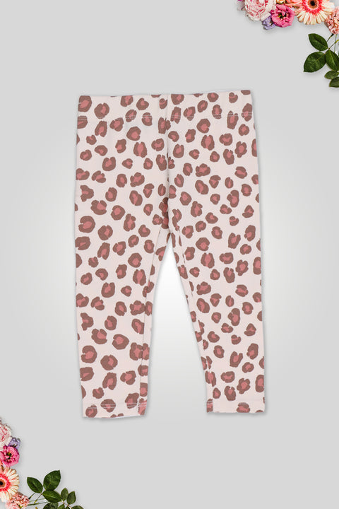 Girls Branded Graphic legging - L/Pink