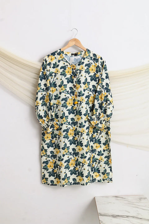 PRINTED SLUB SHIRT