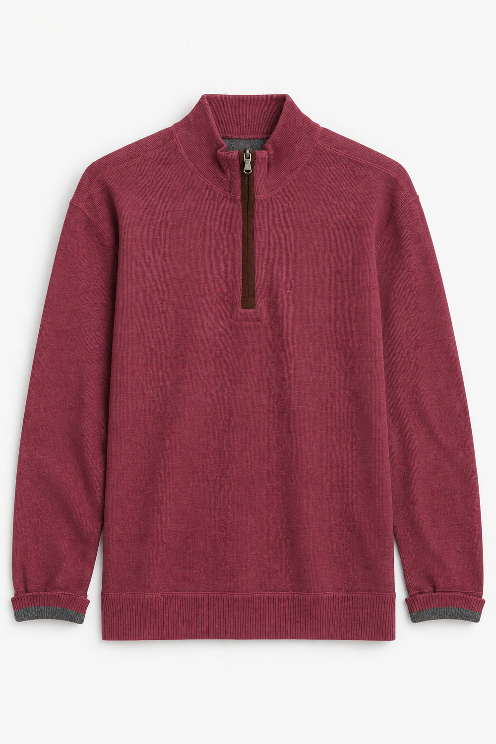 Men Branded Mockneck - Cabernt