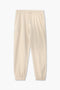 Women's Branded Jogger Trouser - Cream