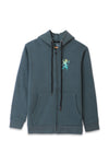 Men Fleece Zipper Hoodie (Brand: Giordano) - Green