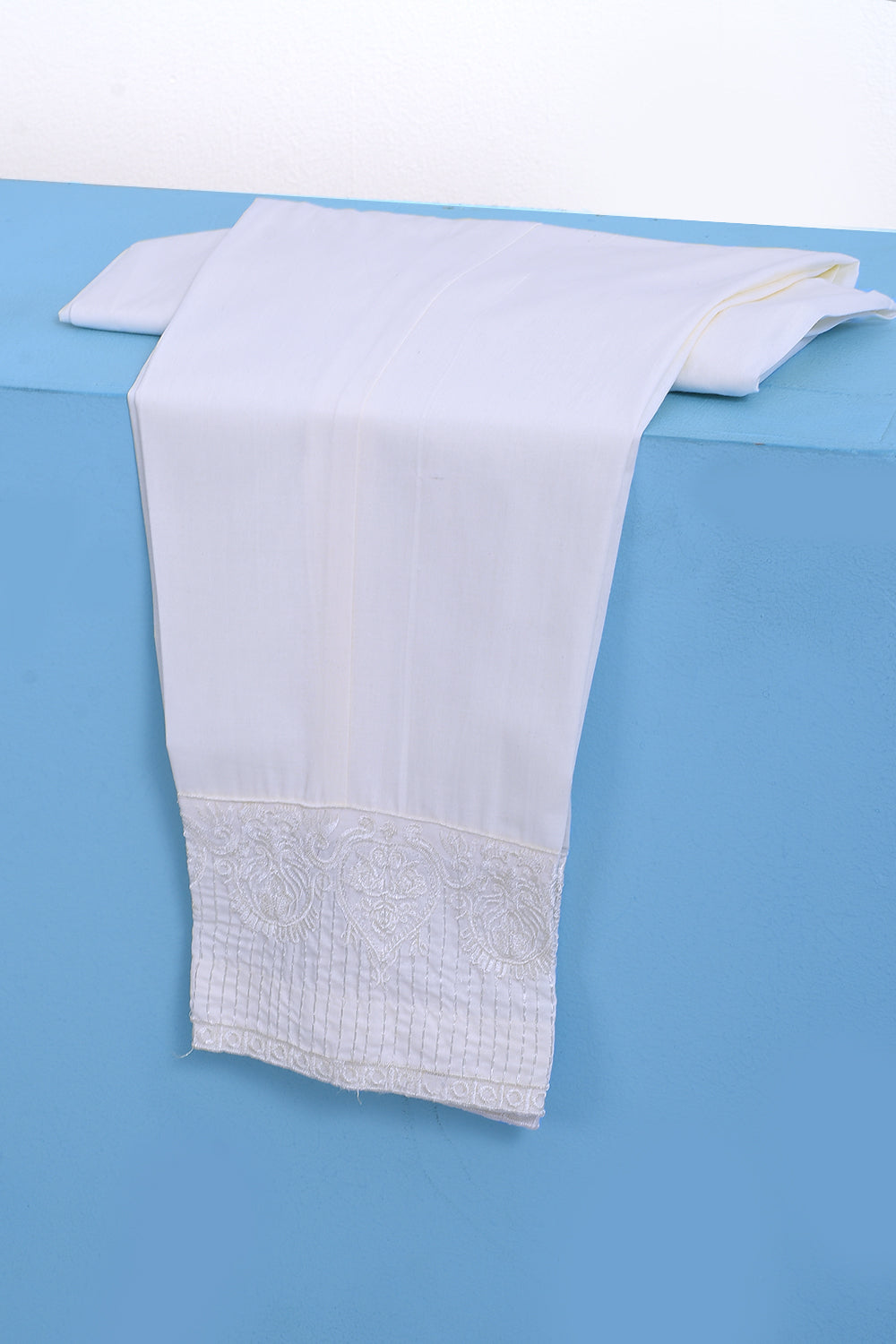 SOLID COTTON TROUSER