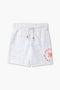 Boy Branded Graphic Short - Oatmeal