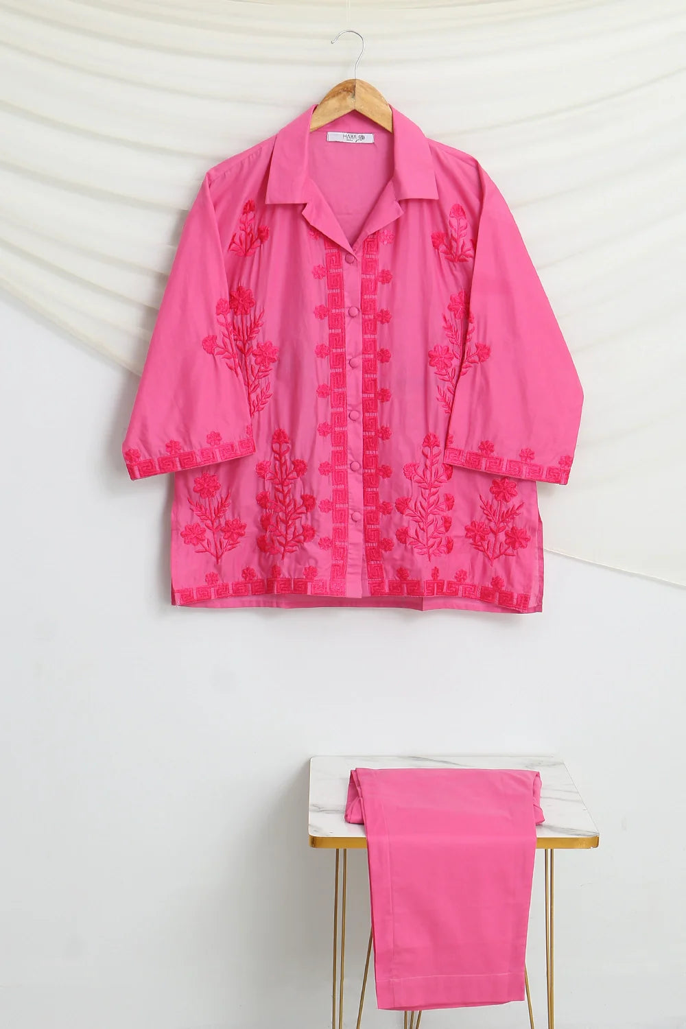 2 PIECE EMB LAWN SUIT