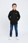 Boys Branded Fleece Zipper - Black