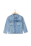 Boys Branded Denim Jacket - Blue