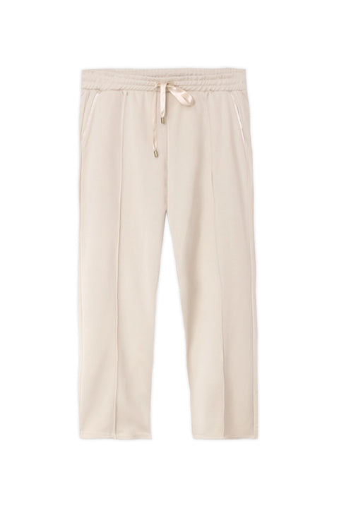 Women's Branded Pajama - Cream