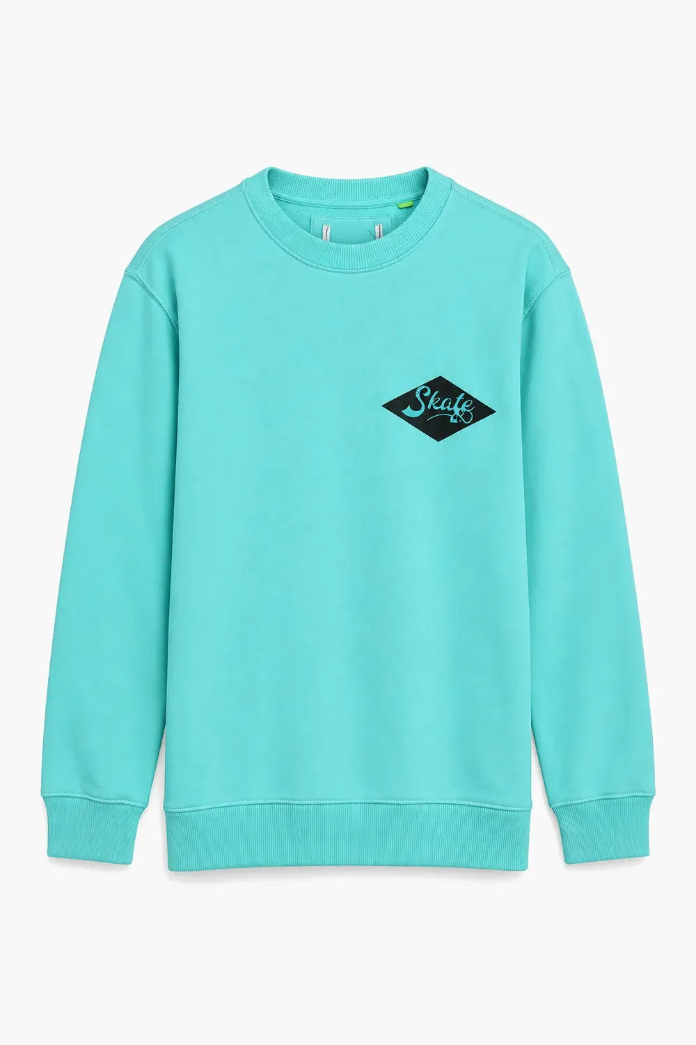 Men Branded Graphic Sweatshirt - Sea Green