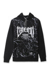 Men Branded Graphic Hoodie Sweatshirt - Black