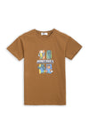 Boys Graphic T-Shirt BT24#24 - D/Brown