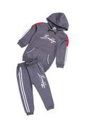 Boys Graphic 2-Piece Hoodie Suit 095 - Charcoal