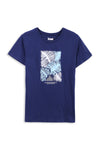 Women's Graphic T-Shirt WT24#23 - Navy Blue