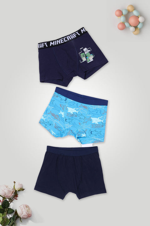 Boy Boxer Shorts Pack of 3 (Assorted)
