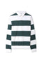 Men Branded Polo Sweatshirt - White And Green