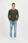Men's Branded T-Shirt F/S - Army Green