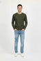 Men's Branded T-Shirt F/S - Army Green
