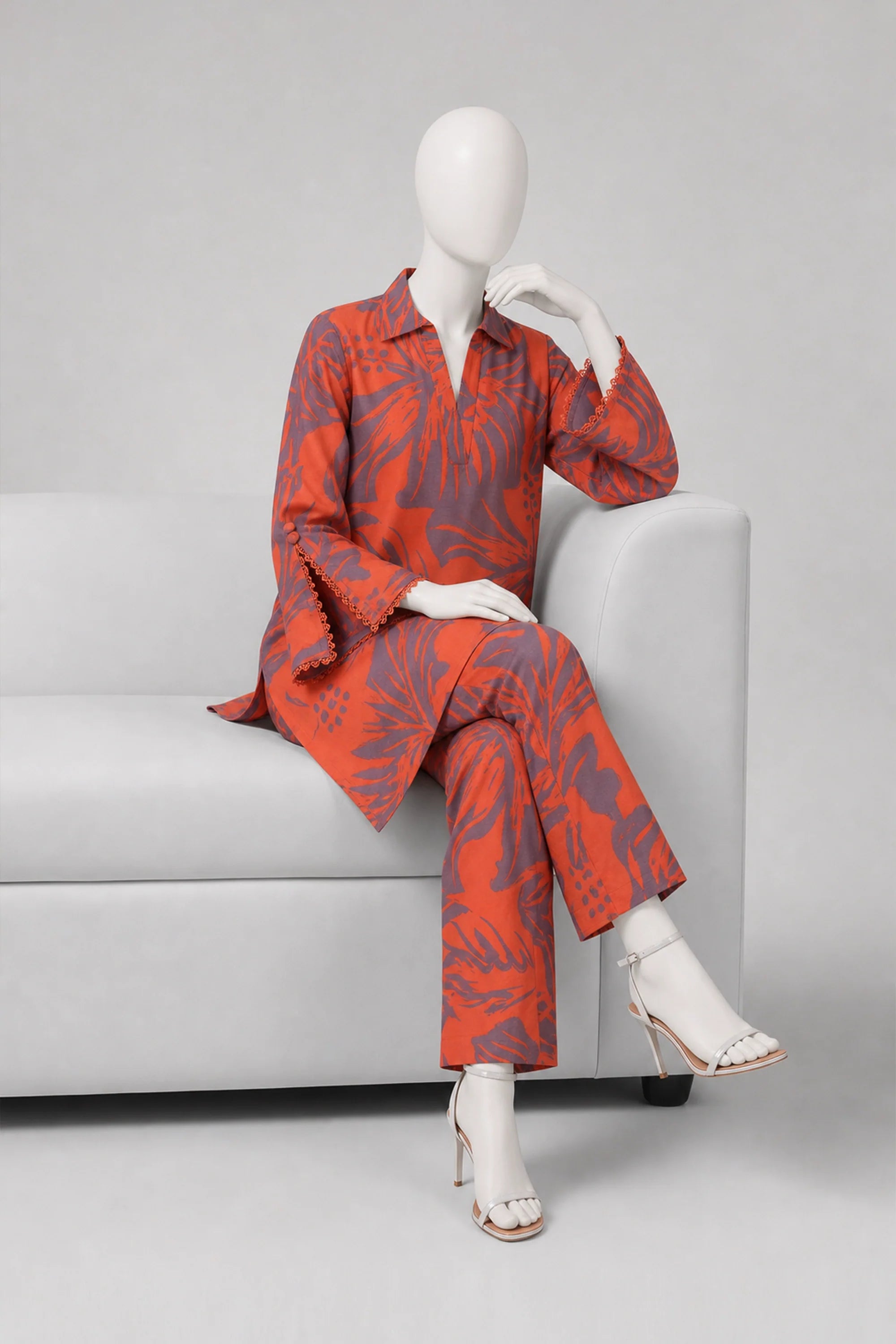 2 PIECE KHADDAR FUSION SUIT