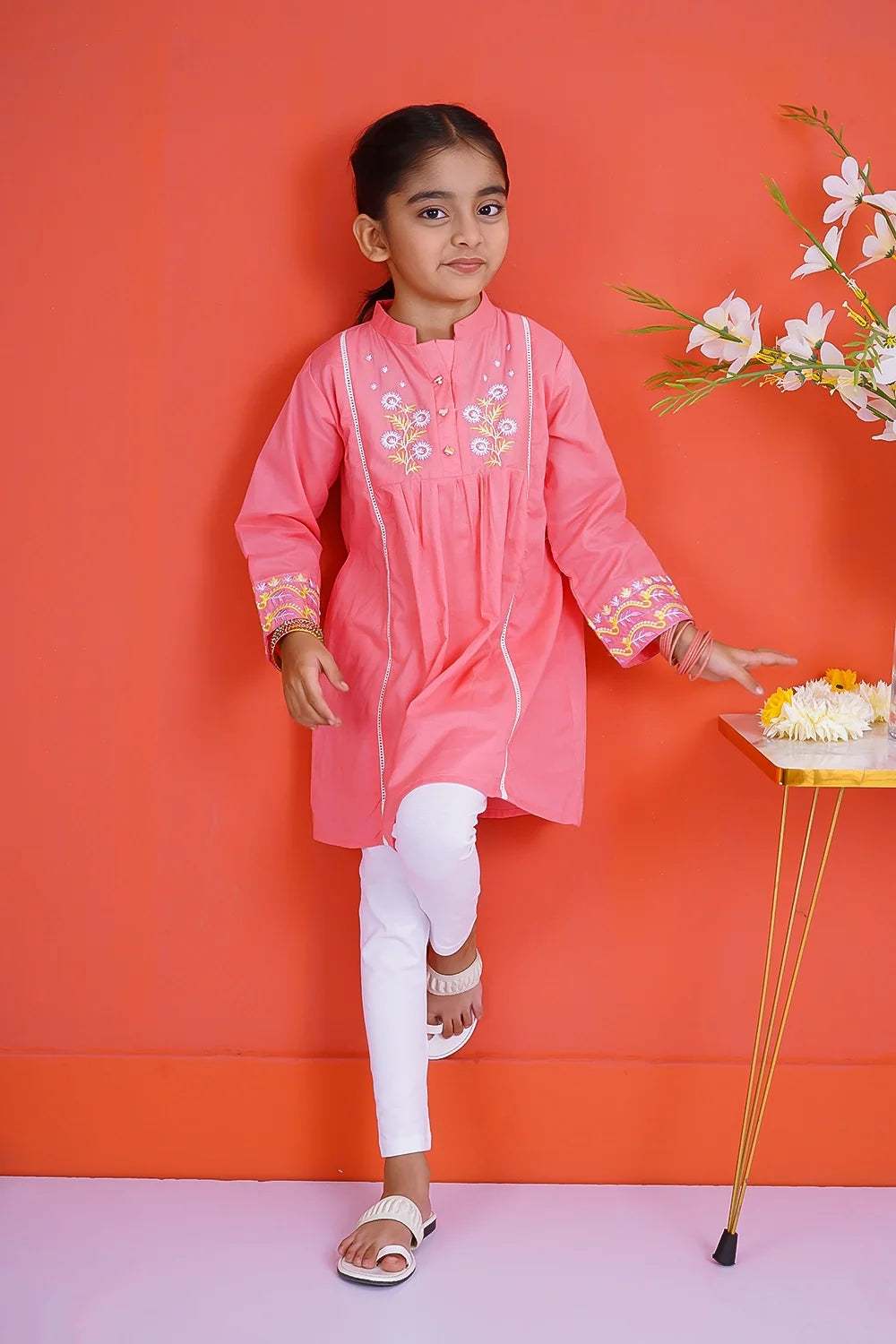 EMB LAWN FROCK