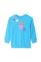 Girls Graphic Sweatshirt GSS24-03 - Blue Atoll