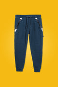 Boys Cross Zipper Trouser Pant BTP04 - Jeans Blue