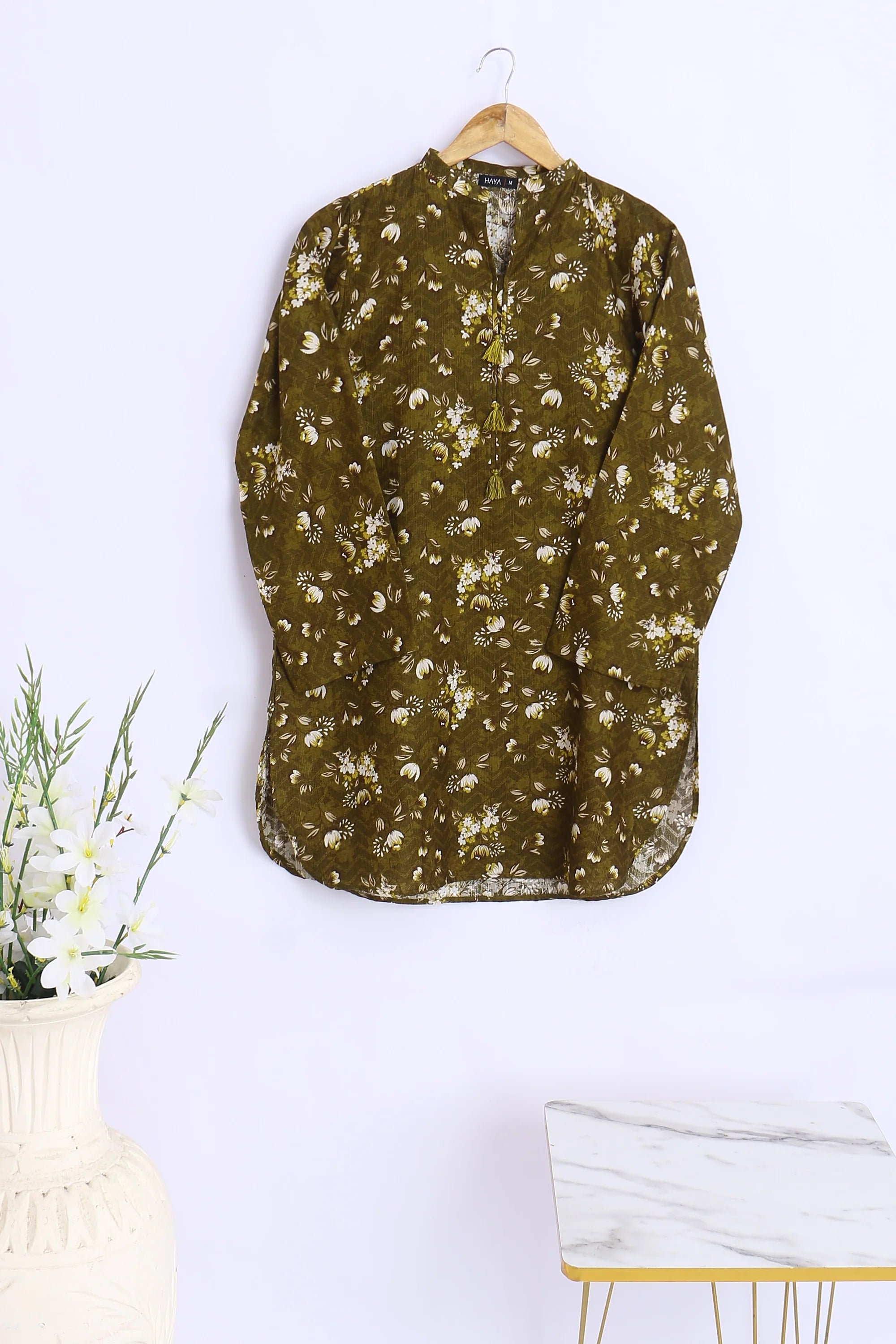 PRINTED KHADDAR SHIRT