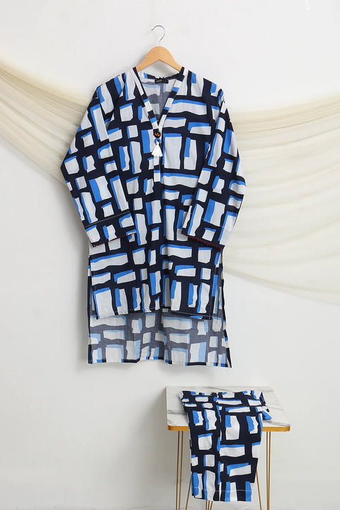2 PIECE PRINTED LAWN SUIT