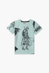 Boys Branded Graphic T-Shirt - Dusty Green