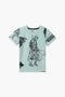 Boys Branded Graphic T-Shirt - Dusty Green