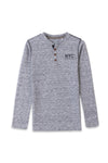 Boy Branded Graphic Tee F/S - Heather Grey