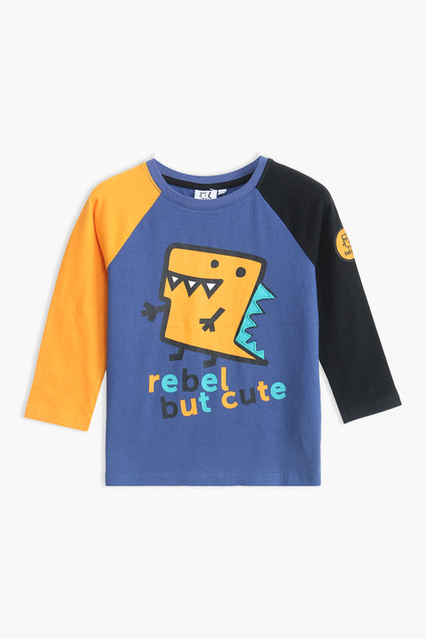 Boy Branded Graphic T-shirt F/S - 3 Tone