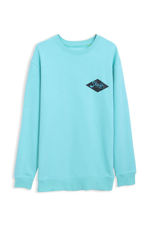 Men Branded Graphic Sweatshirt - Sea Green