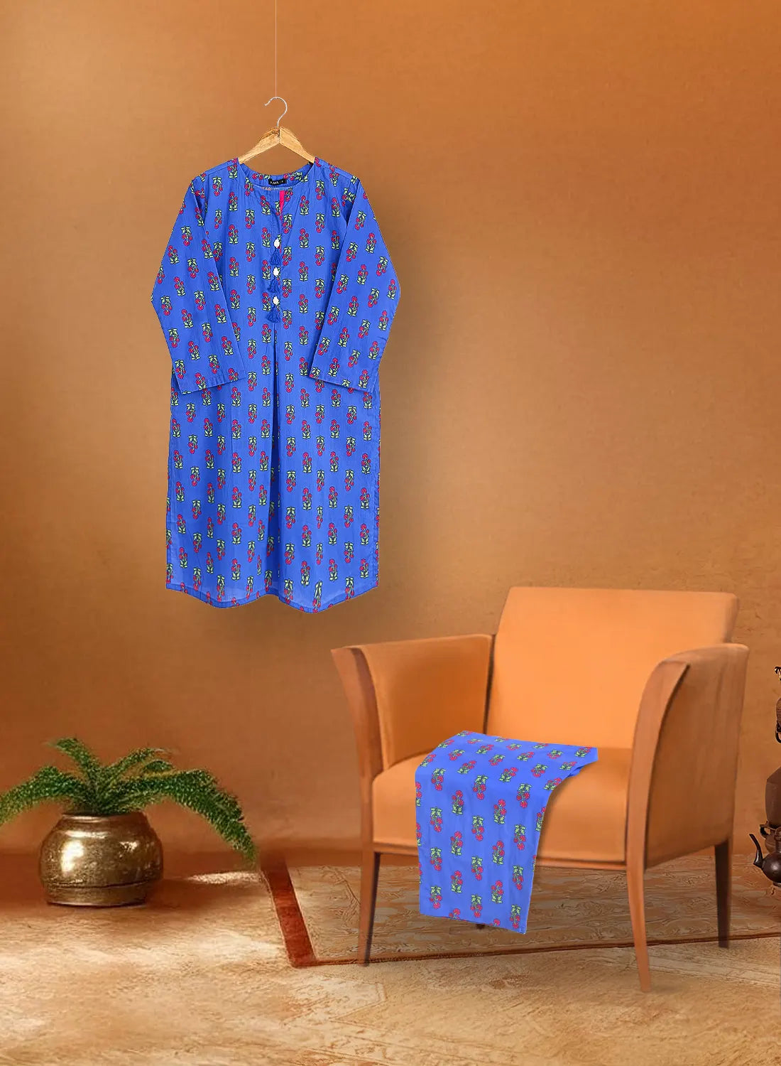 2 PIECE PRINTED LAWN SUIT