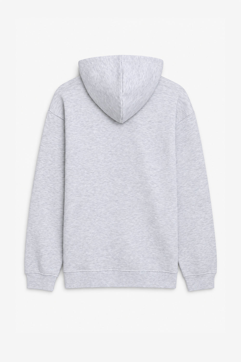 Men Branded Zipper Hoodie - Heather Grey