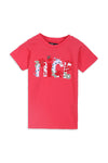 Girls Graphic T-Shirt GT24#04 - Red