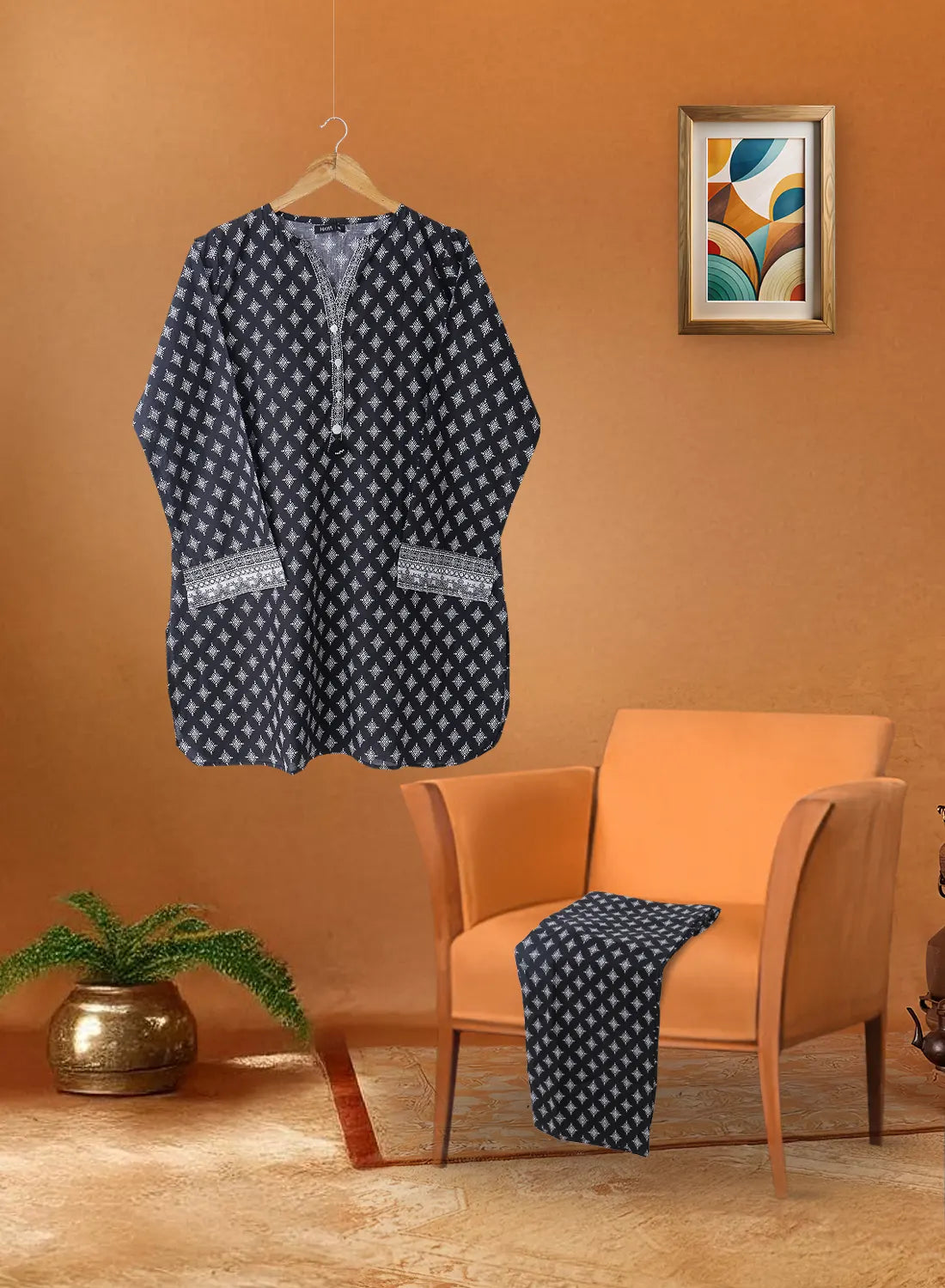 2 PIECE LAWN FUSION SUIT