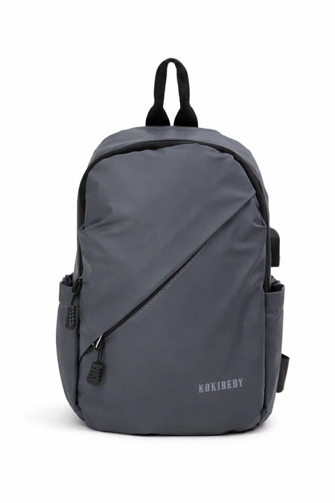 Single Strap Crossbody Bag - Grey