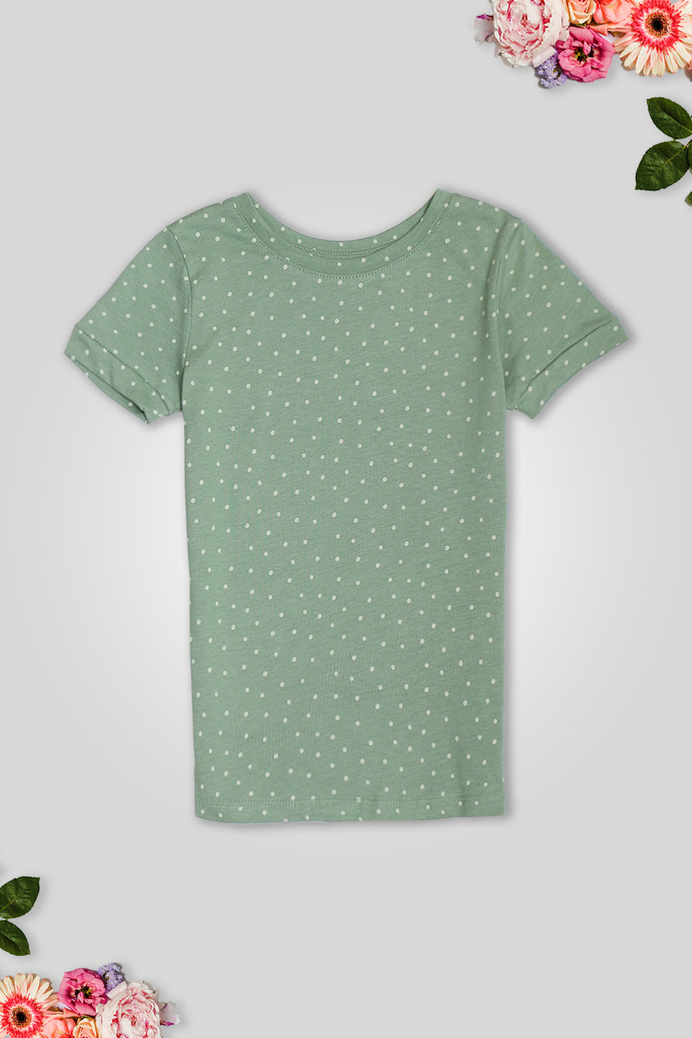 Girls Branded Graphic T-Shirt - Green